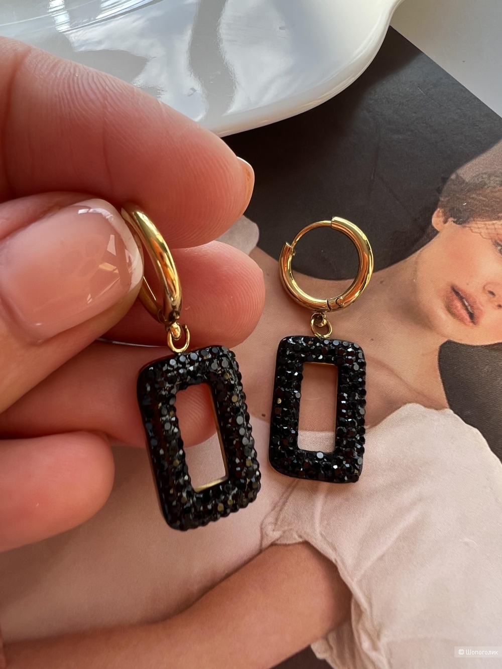 Серьги Naomi 2,5 см.