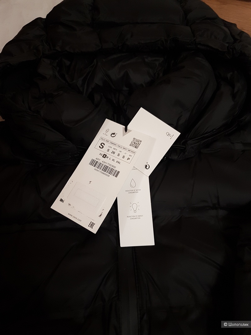 Непромокаемое пальто с воротником-стойкой Zara S на 42-44