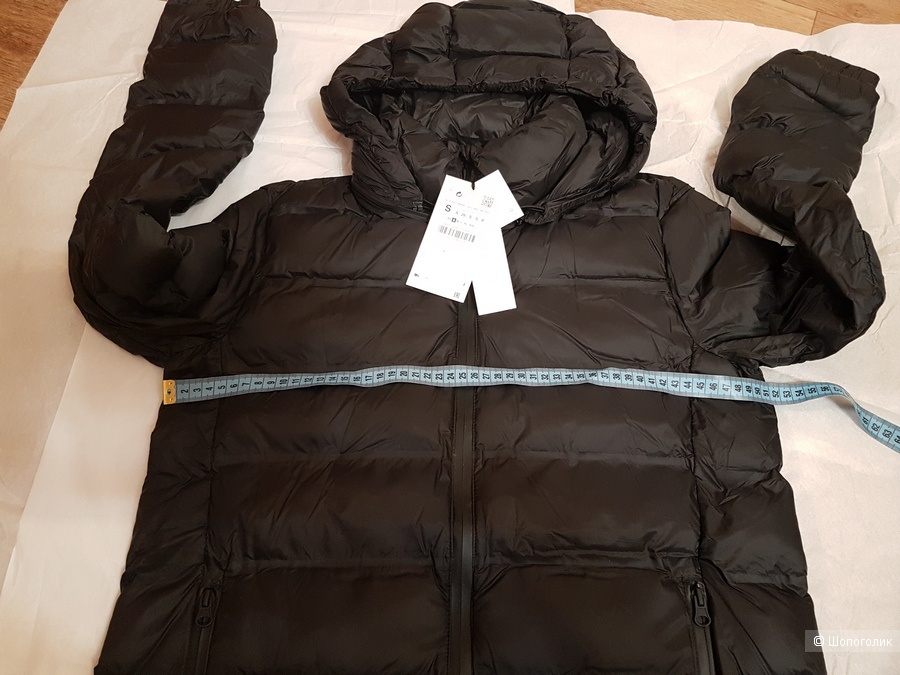 Непромокаемое пальто с воротником-стойкой Zara S на 42-44