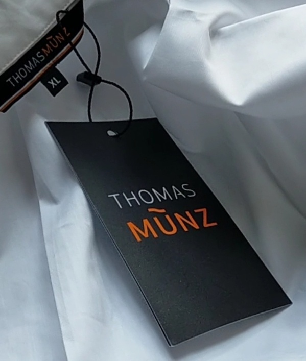 Хлопковая рубашка Thomas Munz размер XL