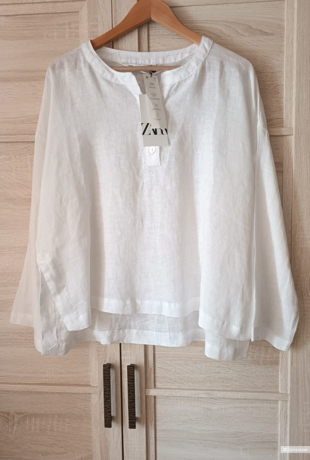 Льняная рубашка Zara/L