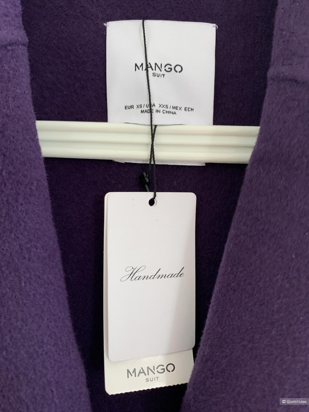 Новое пальто ручной работы Mango размер XS