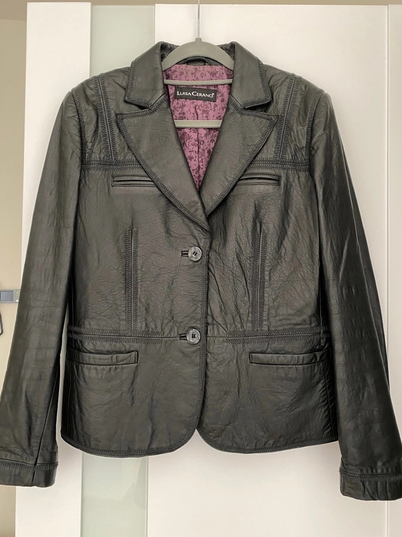 Кожаная куртка - пиджак Luisa Cerano, размер евро 38 (рос. 44)
