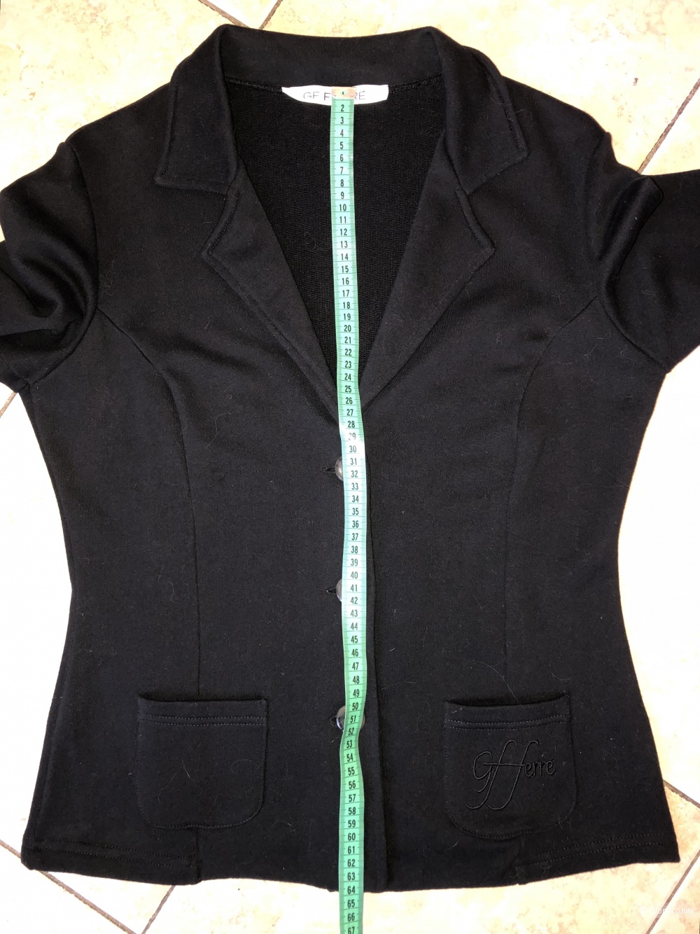 Трикотажный хлопковый пиджак GF Ferre, размер L