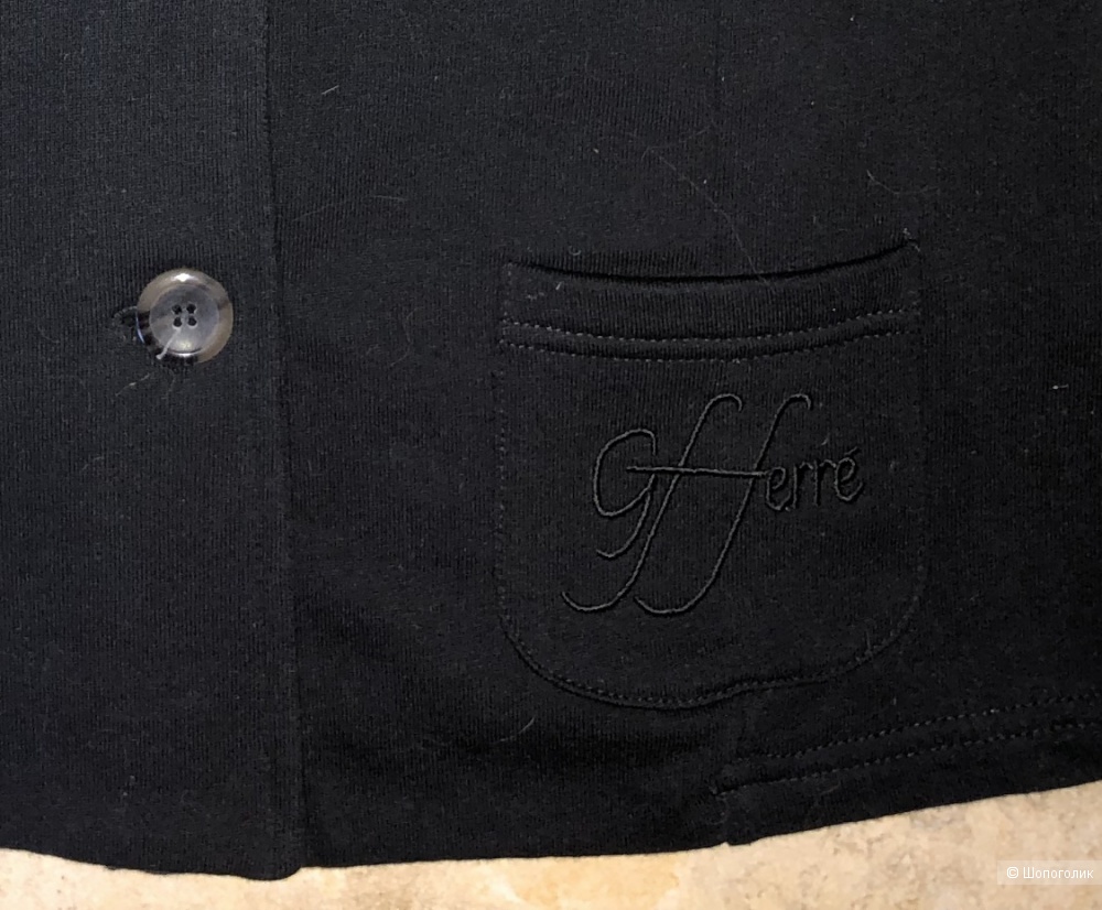 Трикотажный хлопковый пиджак GF Ferre, размер L