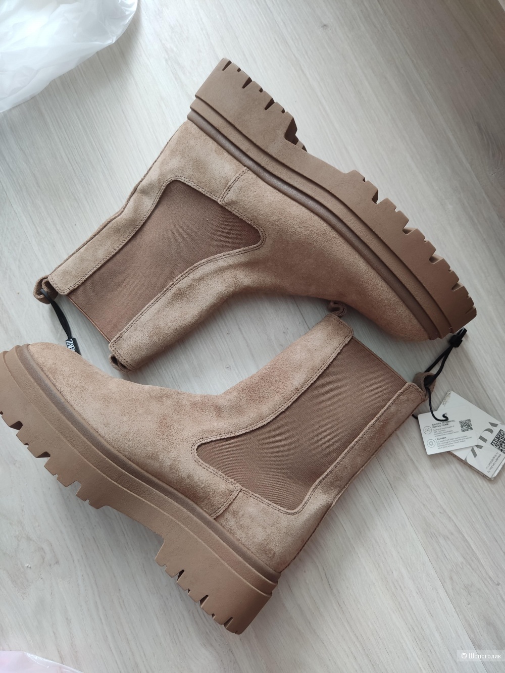 Zara сапоги-ботинки-челси, размер 39