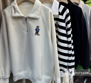 Свитшот на молнии Tribe bear под Ralph lauren, 42-50