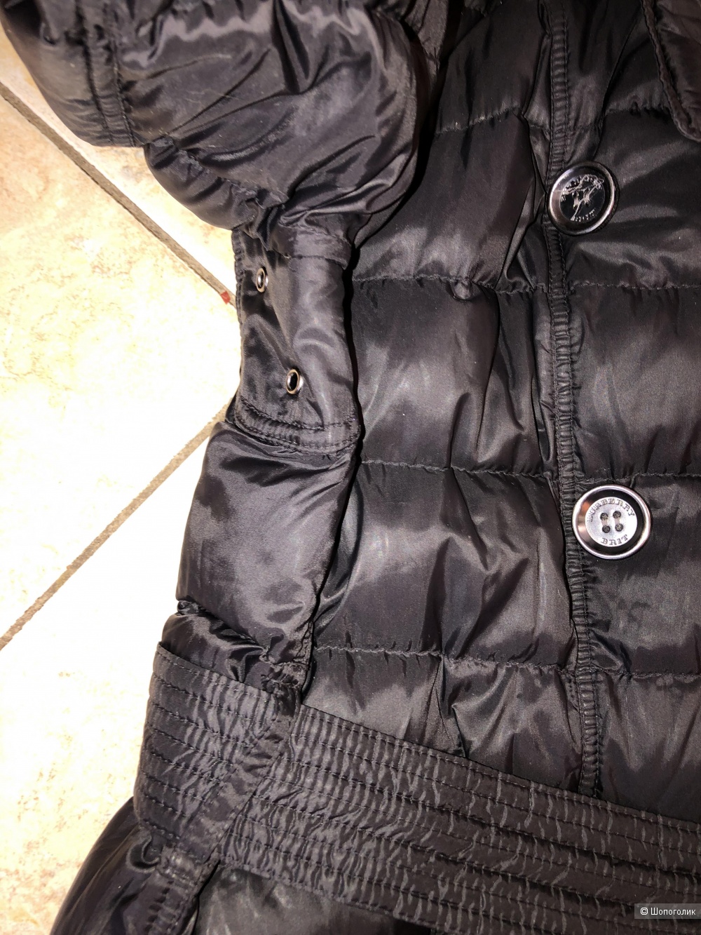 Легкий пуховик Burberry Brit, размер L