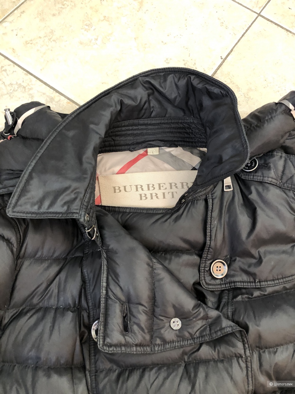 Легкий пуховик Burberry Brit, размер L