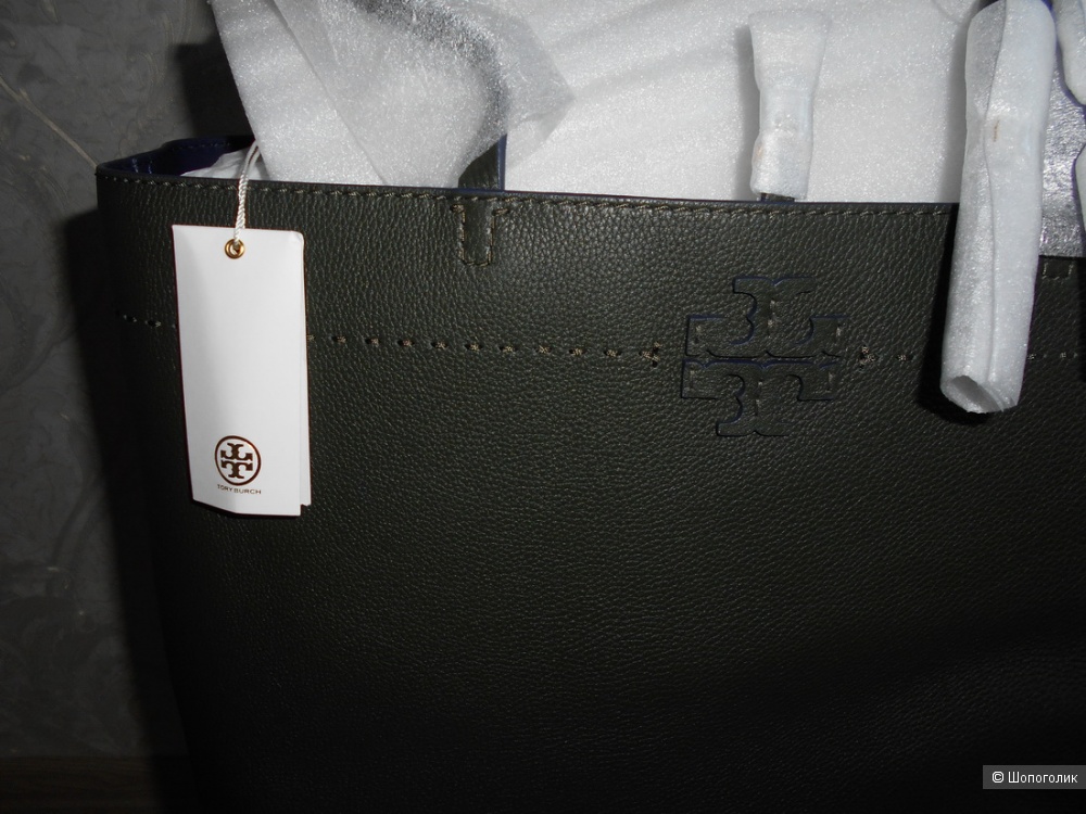 Сумка Tory Burch, цвет Boxwood/Tory Navy