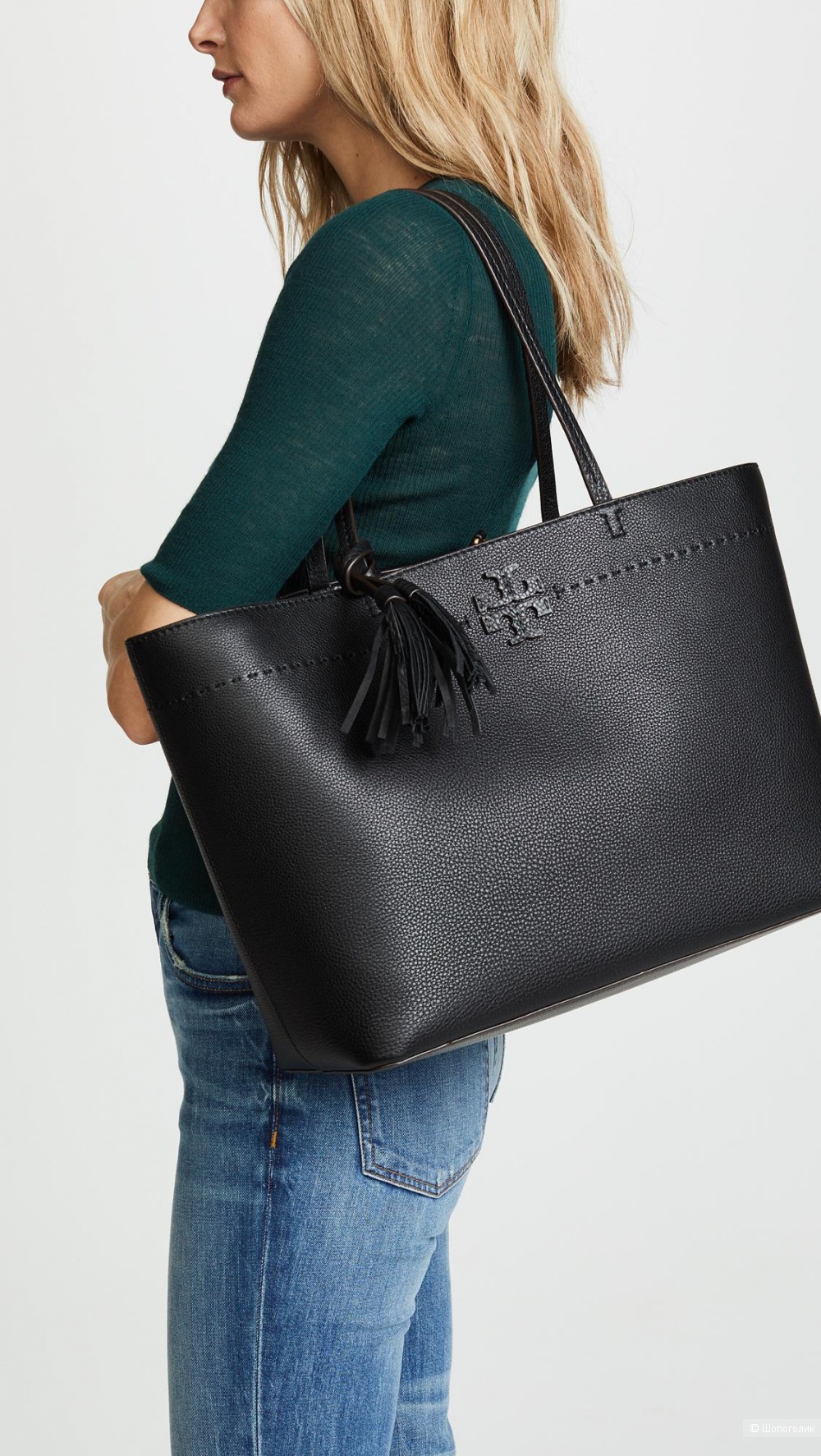 Сумка Tory Burch, цвет Boxwood/Tory Navy