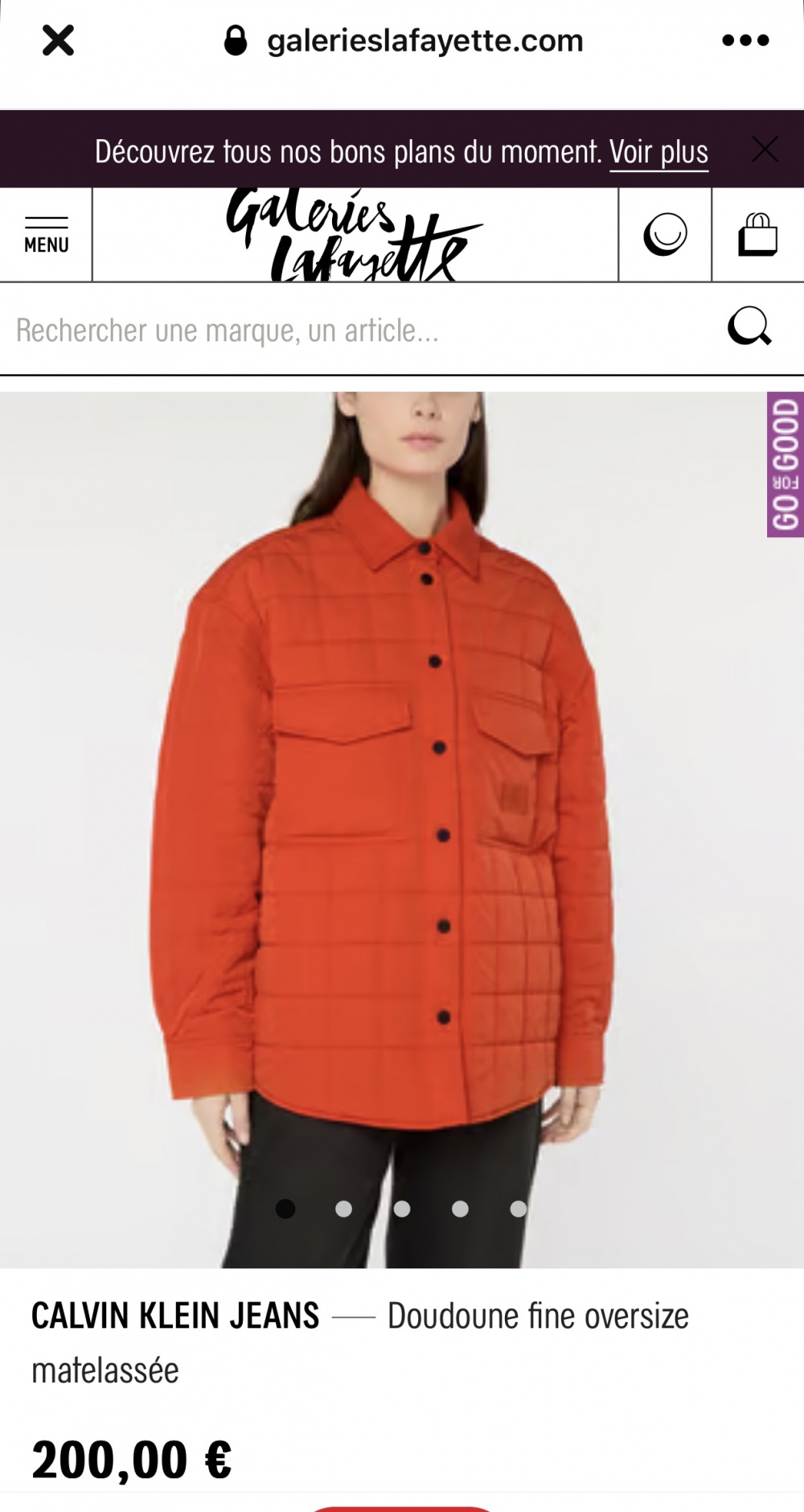 Куртка Calvin Klein размер м