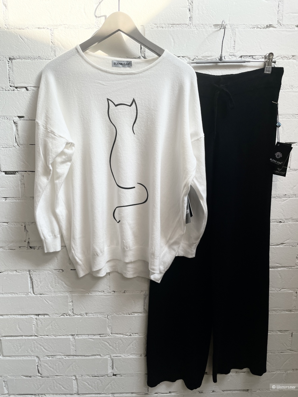 Сет костюм кашемировый milk Cats RB EC, 42-54