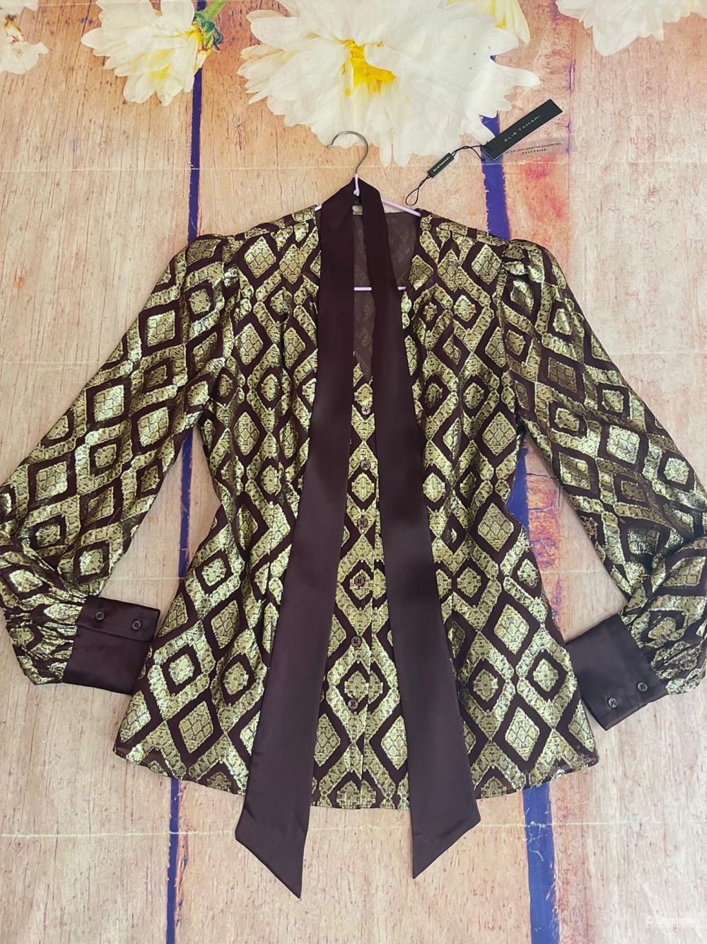Рубашка из шёлка от Elie Tahari XS/S