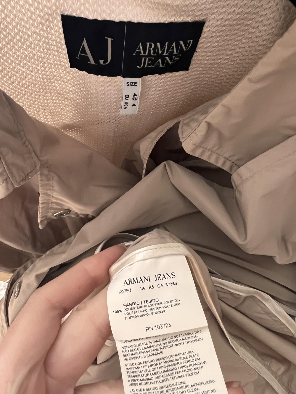 Тренч Armani размер 44-46