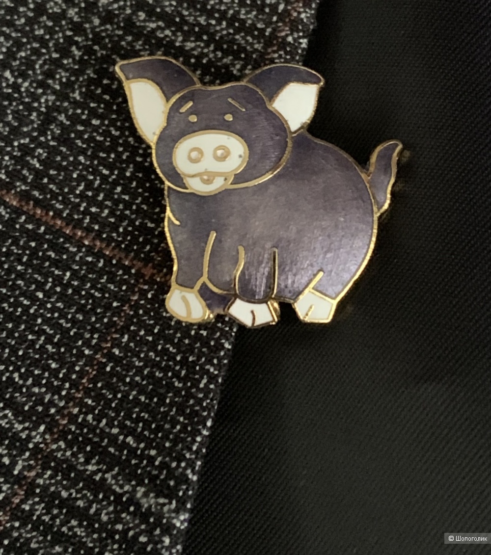 Брошь Pig Fish & Crown