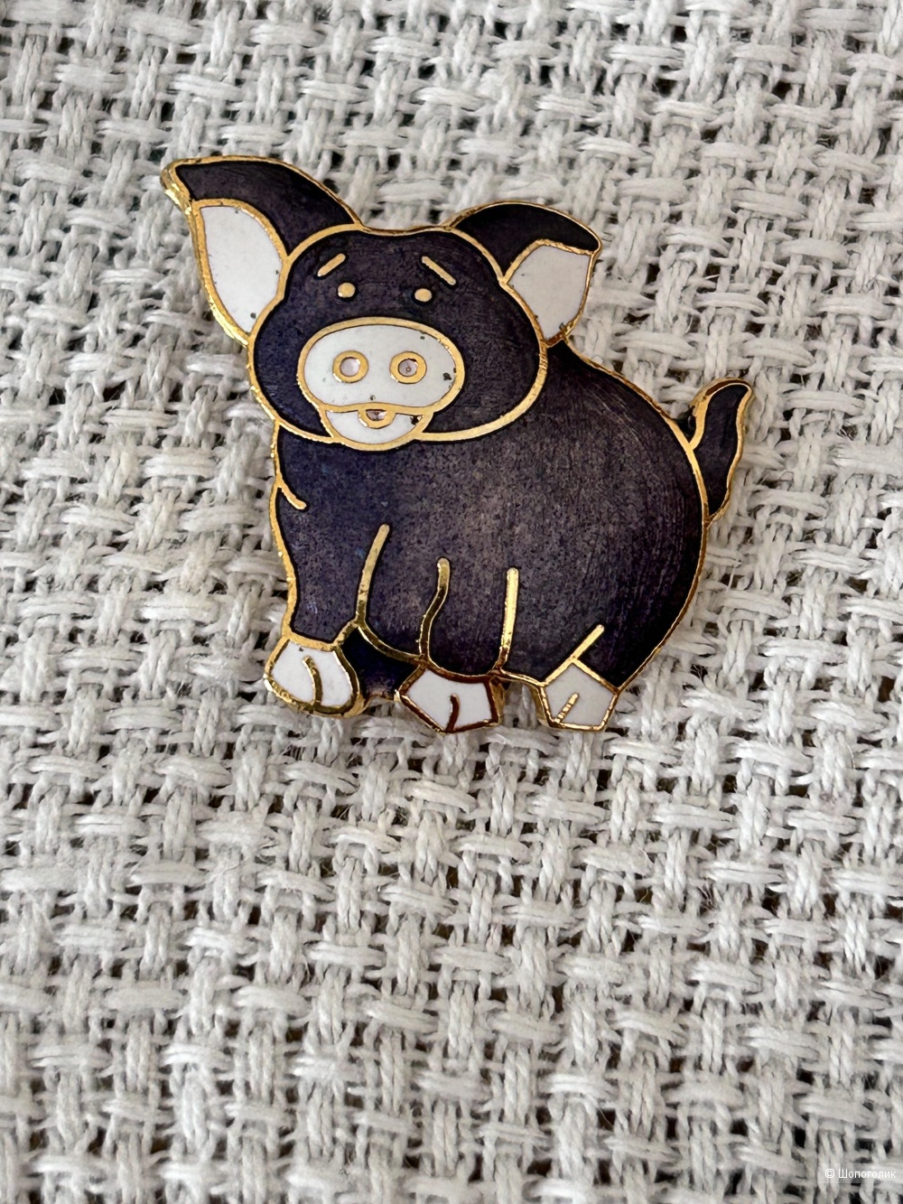Брошь Pig Fish & Crown