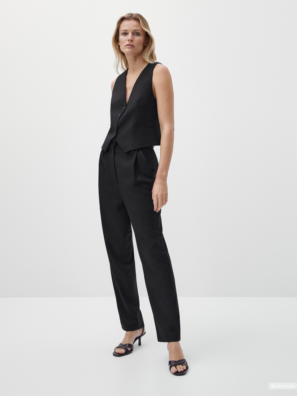 Шерстяные брюки Massimo Dutti/44