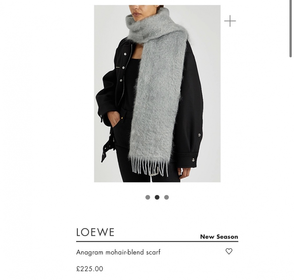 Шарф палантин в стиле Loewe, one size