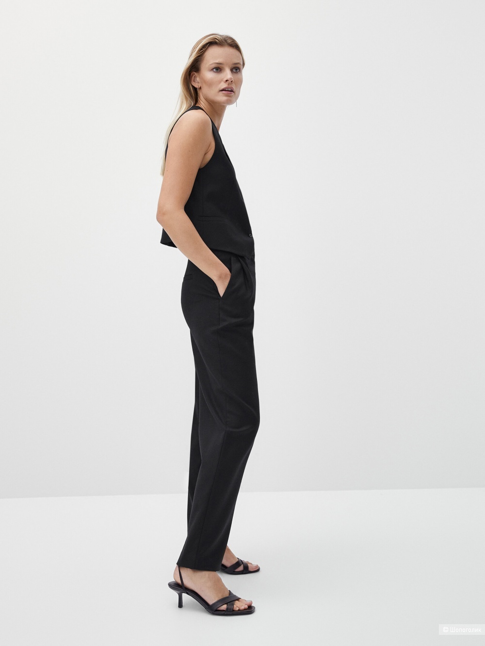 Шерстяные брюки Massimo Dutti/44