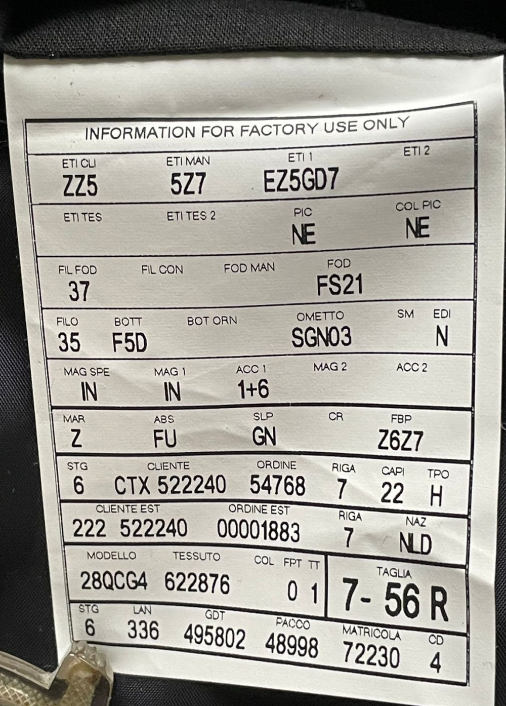 Пиджак мужской Z Zegna 7 - 56R