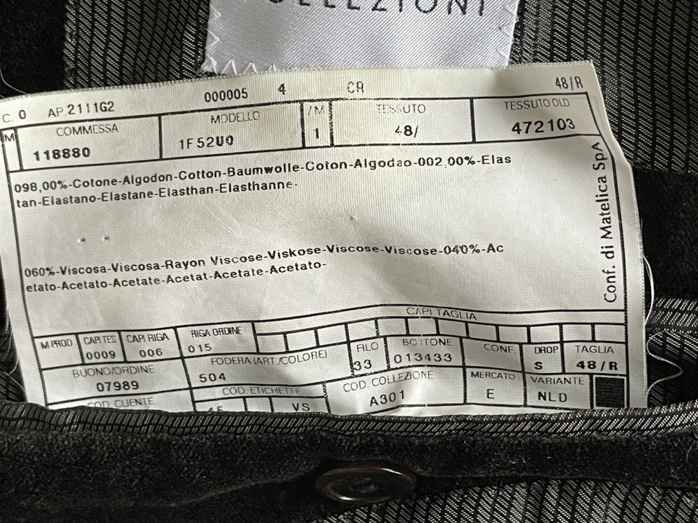 Пиджак мужской бархатный ARMANI COLLEZIONI - 48R