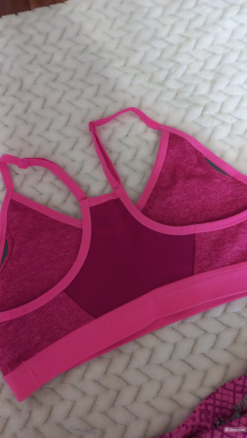 Комплект для спорта топ Nike S и шорты Under Armour Xs, S