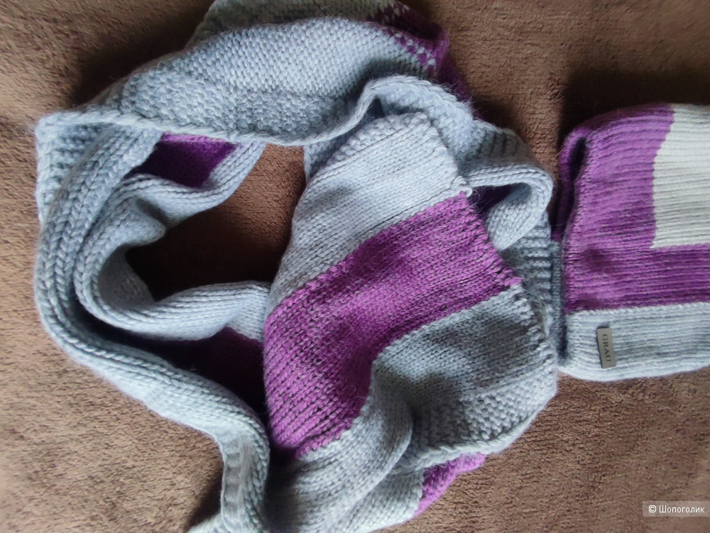 Комплект шапка и шарф Gray one size