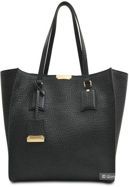 Сумка Burberry Black Grain Leather Woodbury Tote
