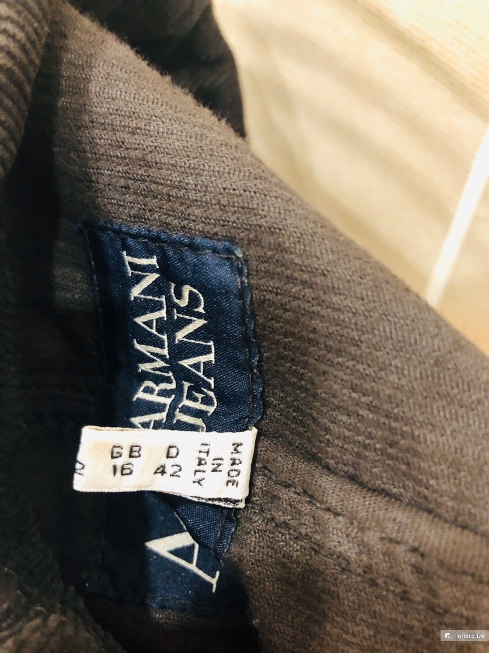 Пиджак вельветовый Armani Jeans 48 р-р