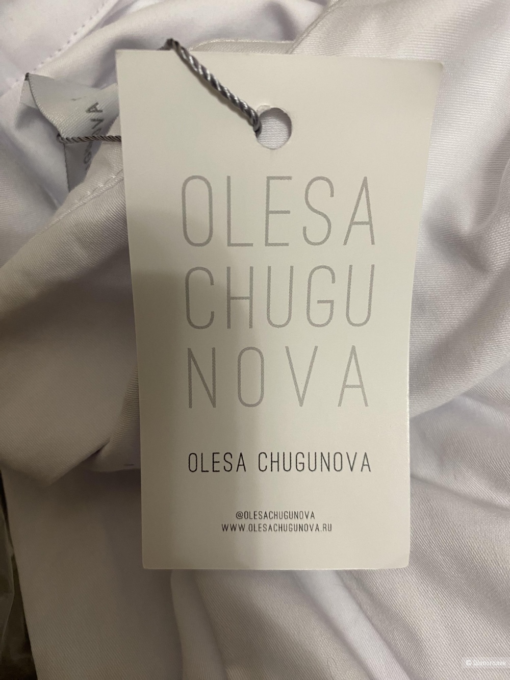 Olesya Chugunova, белая рубашка, 42-44