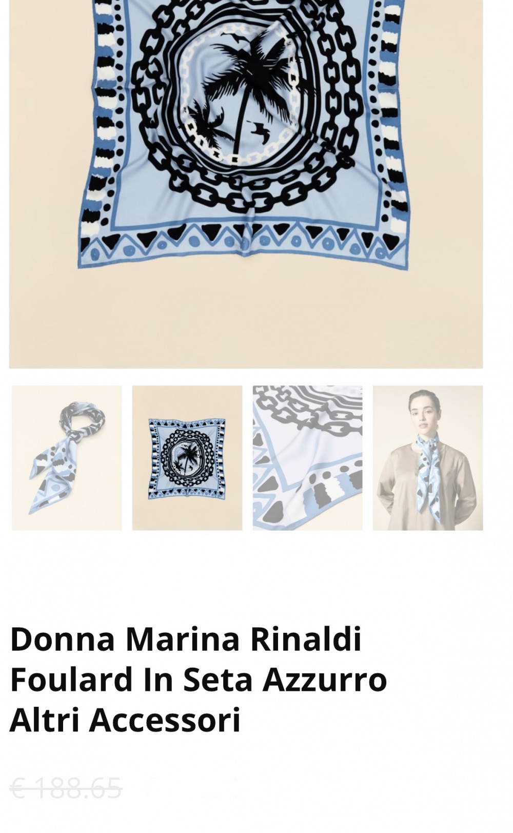 Платок Marina Rinaldi 90x90 см.