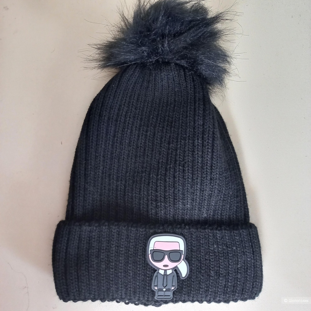 Шапка в стиле Karl lagerfeld, one size