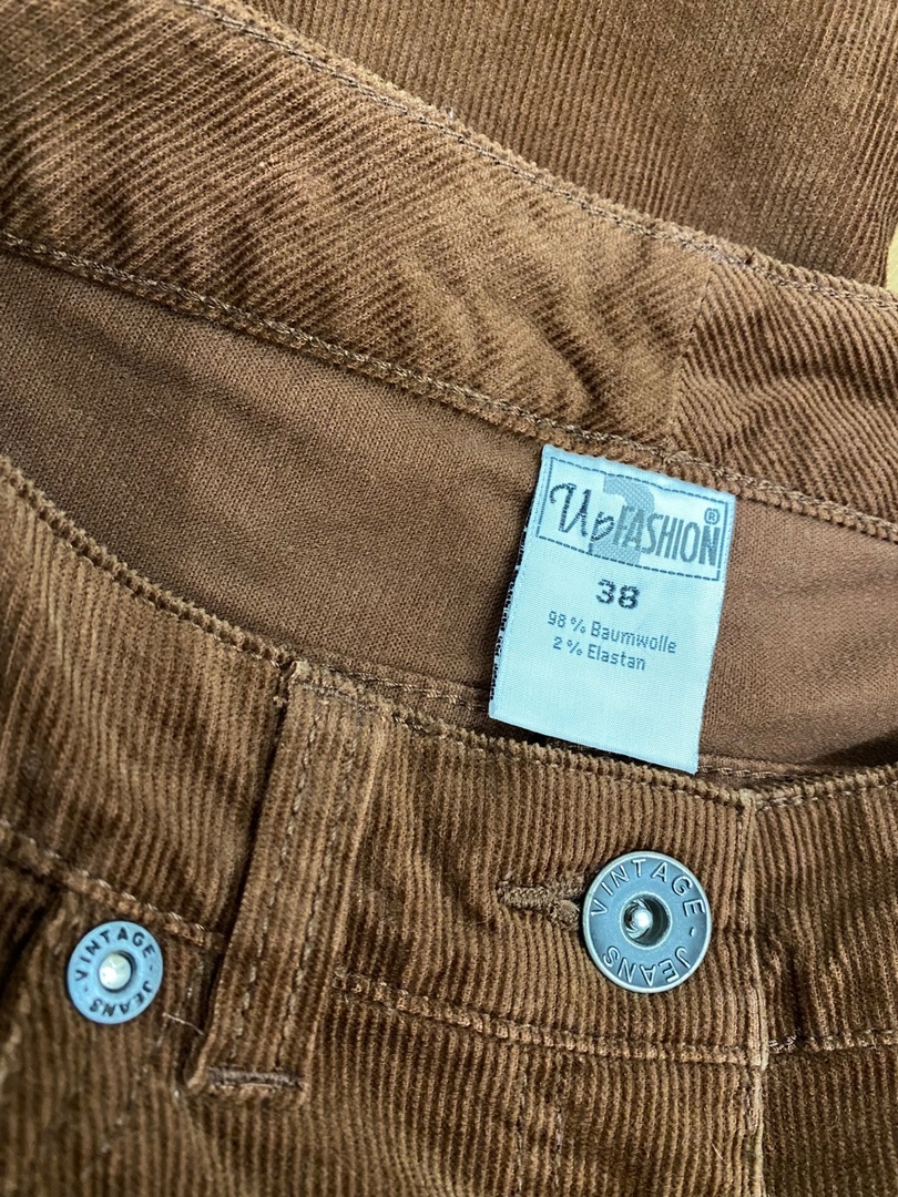 Вельветовые брюки - джинсы Up Fashion, размер немецкий 38 (рос. 44-46)