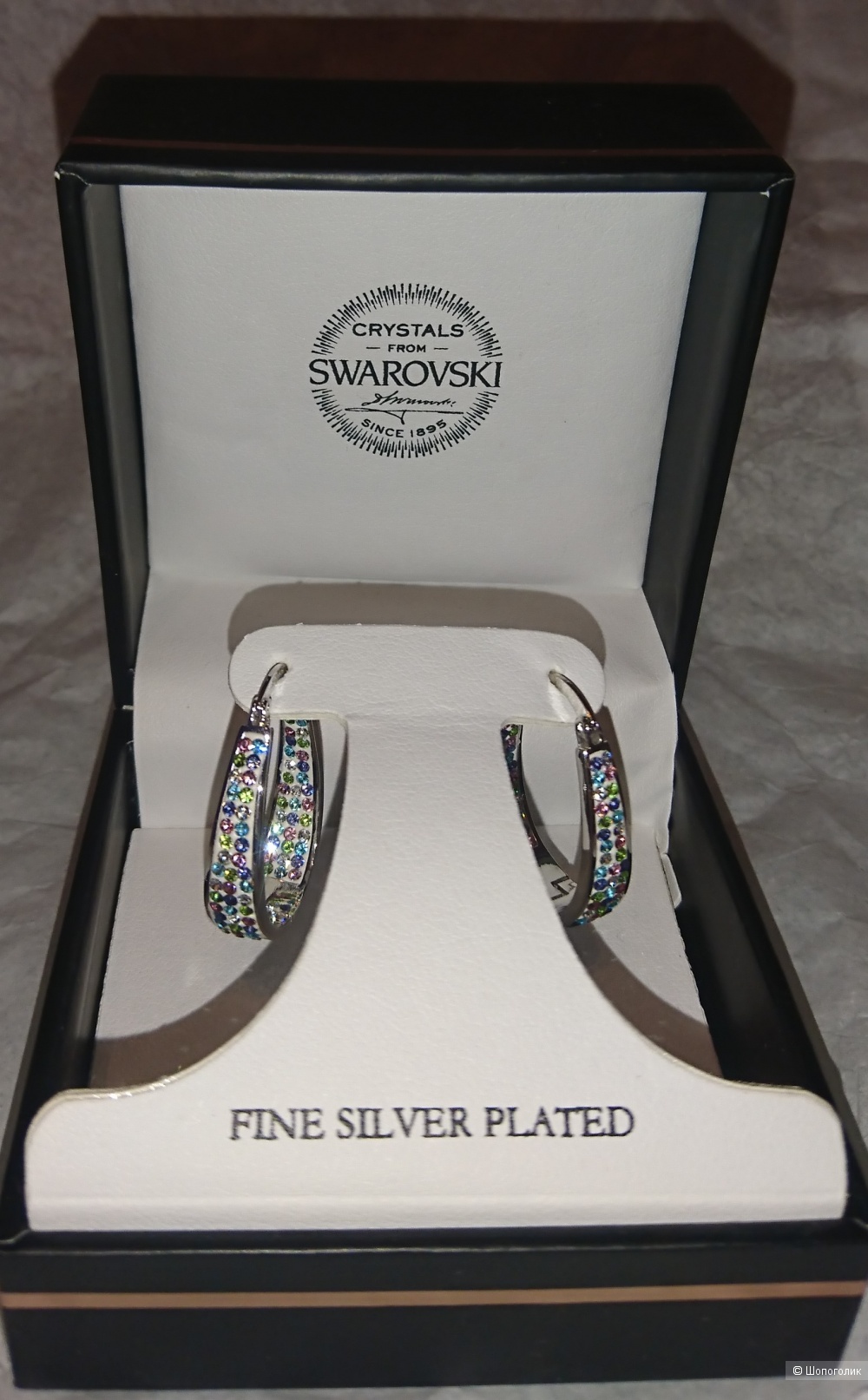 Серьги с кристаллами Swarovski