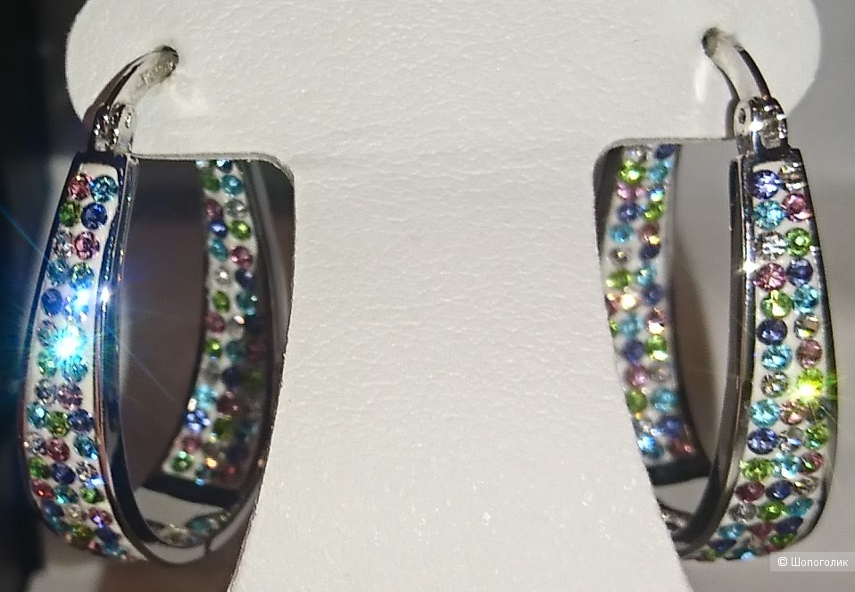 Серьги с кристаллами Swarovski
