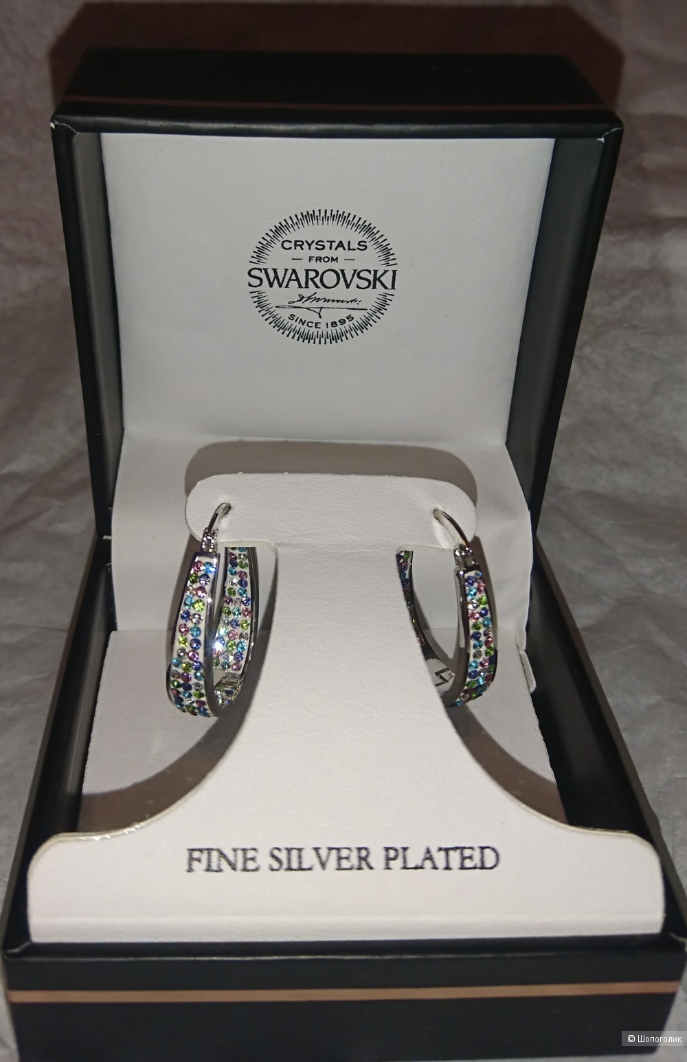 Серьги с кристаллами Swarovski