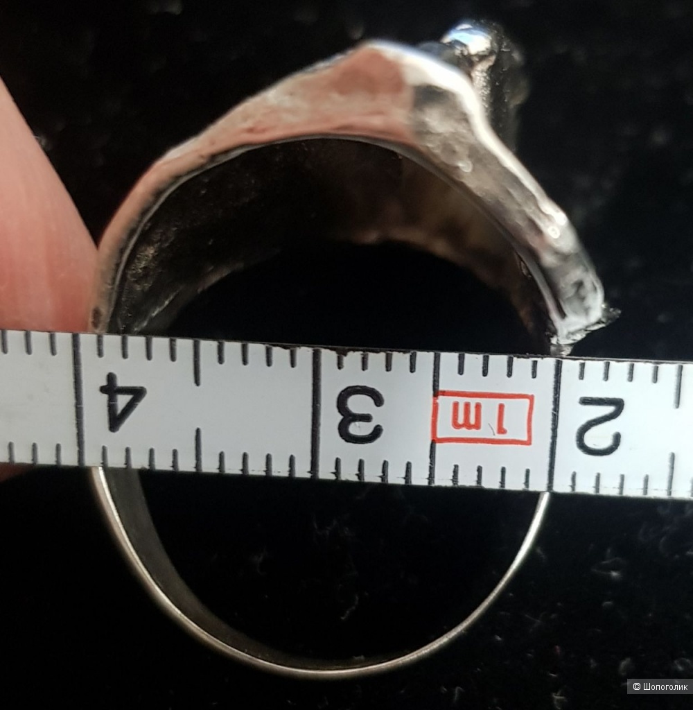 Кольцо Скала, серебро 19 размер