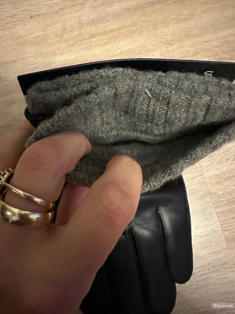 Перчатки Club Room Luxury Cashmere черные
