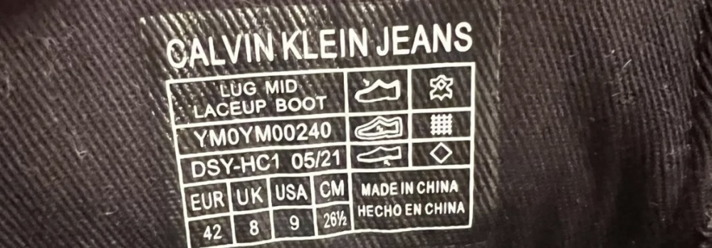 Ботинки Calvin Klein 42