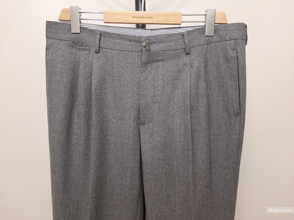 Мужские брюки из шерстяной фланели Rubinacci, XXL