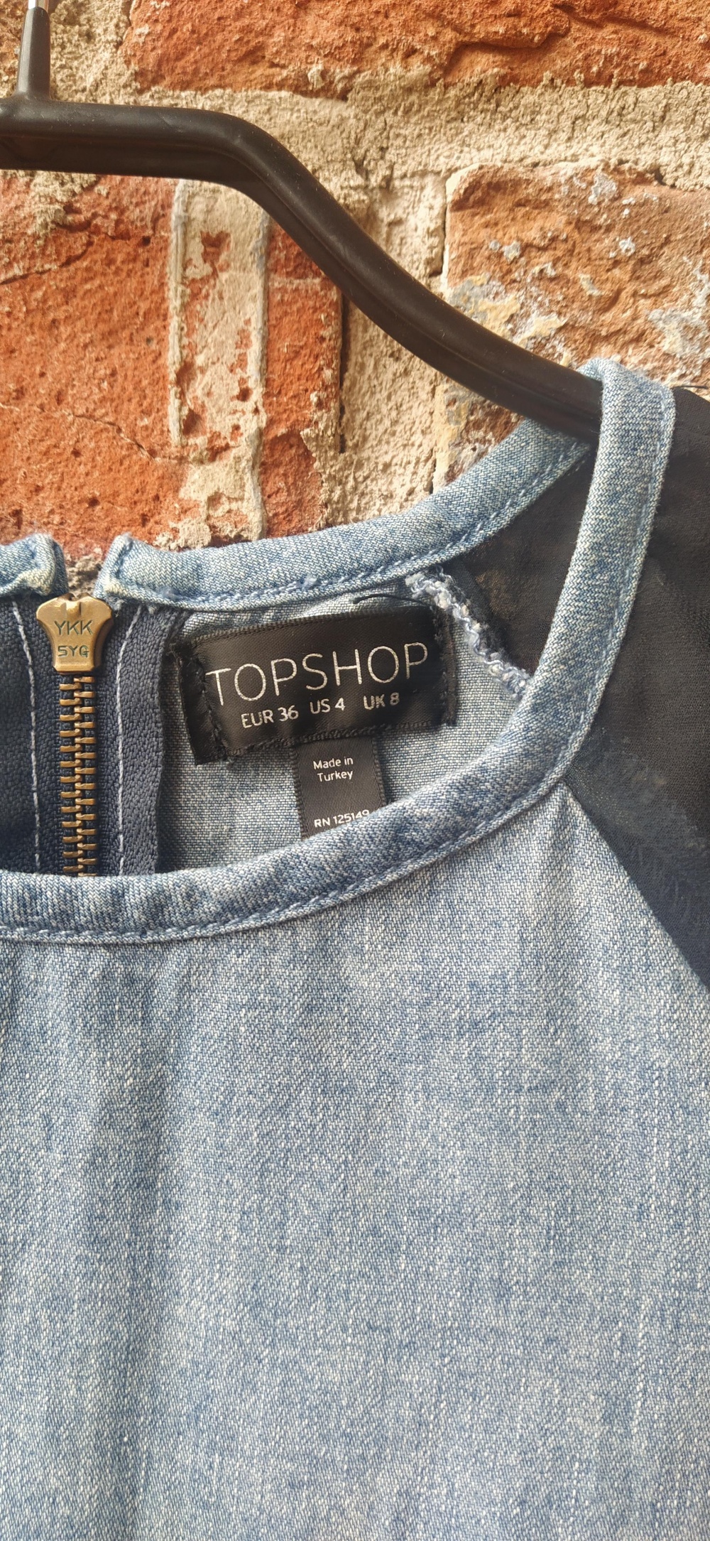 Удлиненная блуза , мини - платье Topshop, S, M
