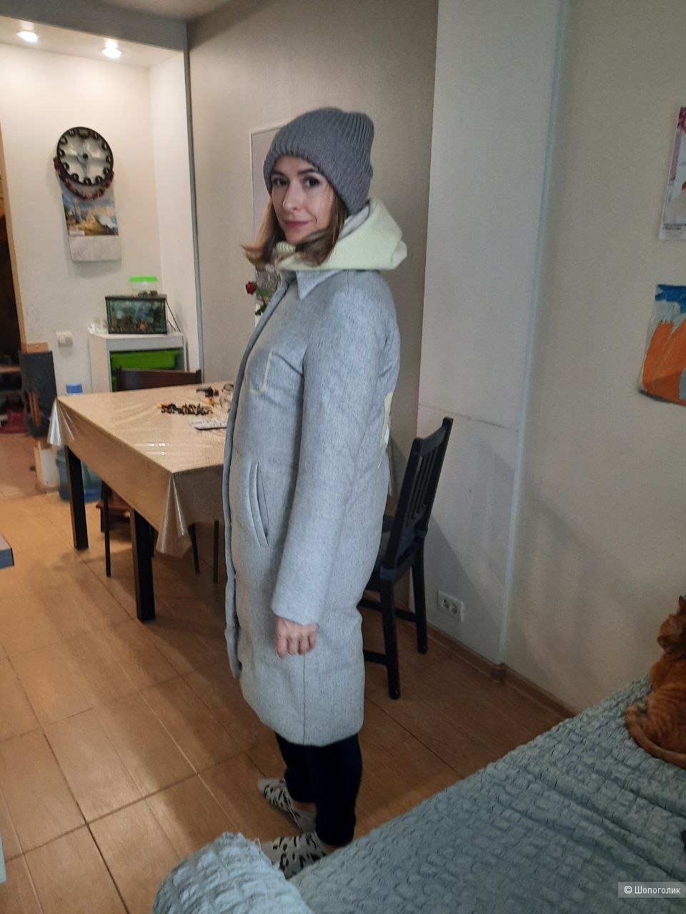 Пуховик - пальто OAZQ 42 размер,S