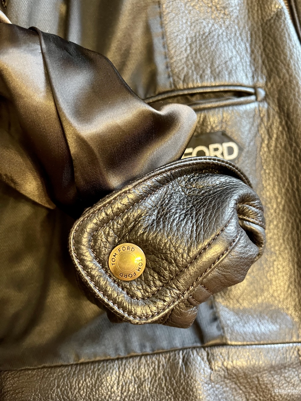 Кожаная куртка мужская Tom Ford оригинал Размер 50-52