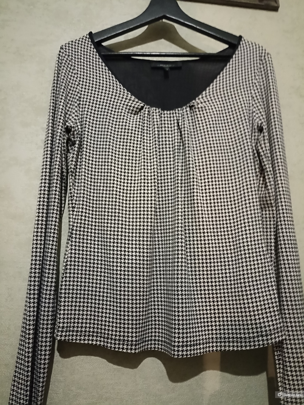 Max Mara weekend лонгслив в гусиную лапку р. 44