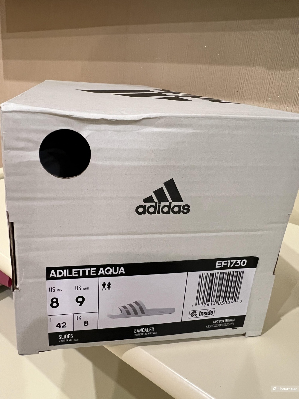 Adidas шлепки 40/41 размер