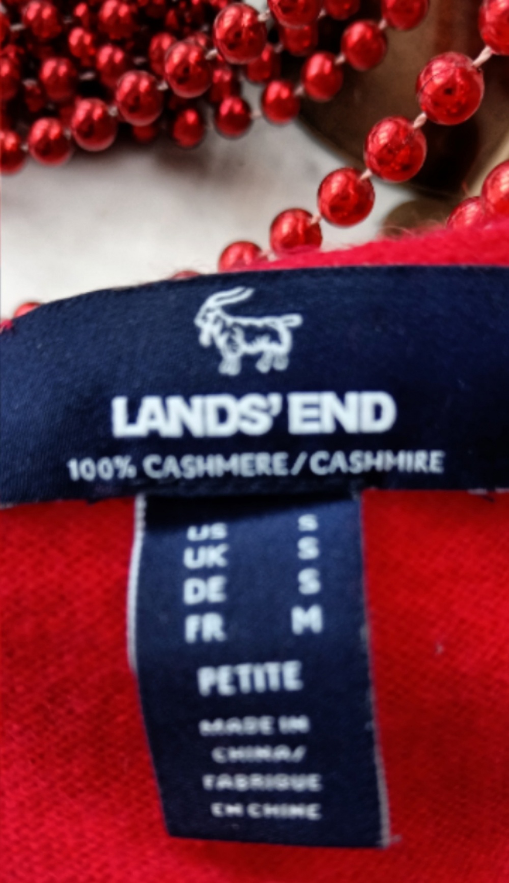 Кашемировый свитер Lands'Еnd размер S