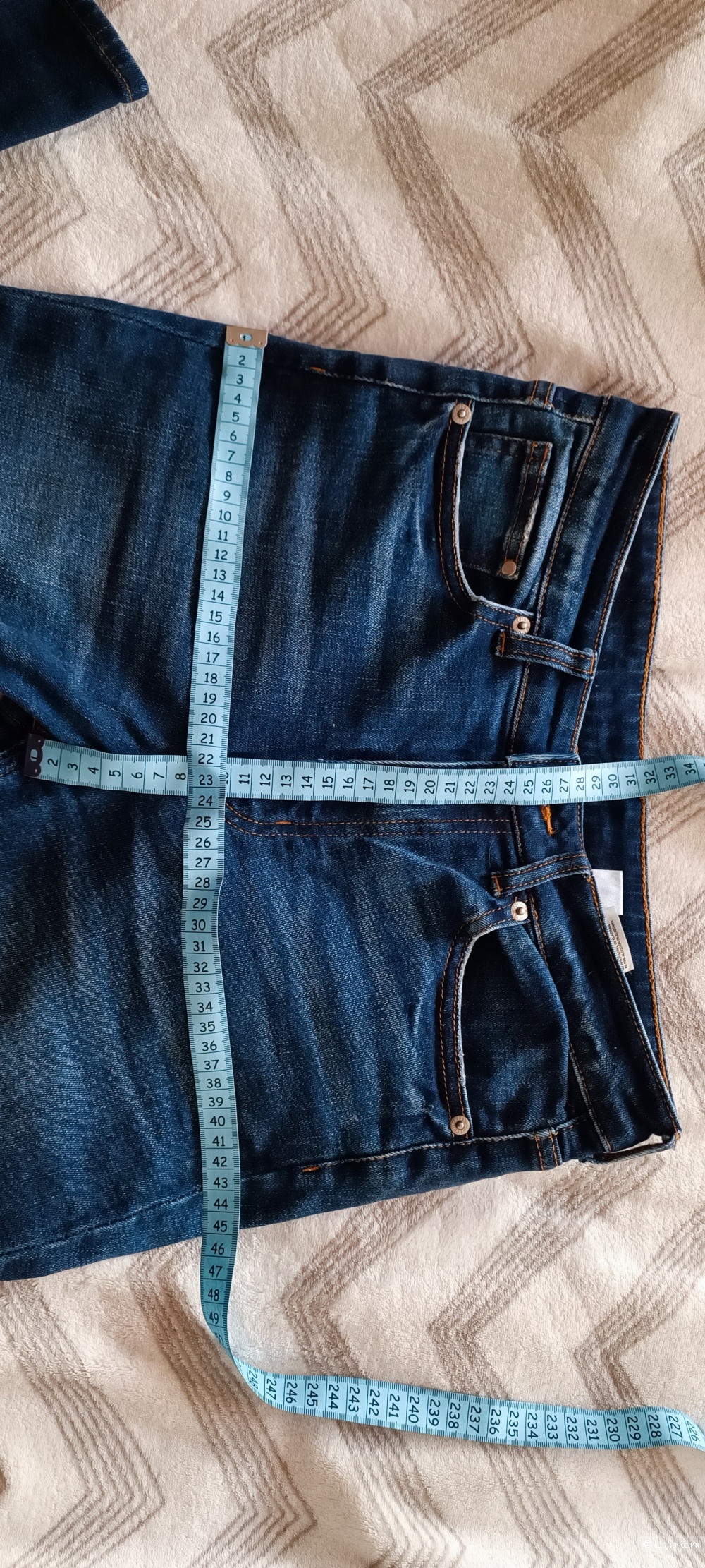 Теплые джинсы H&M, 36 (большемерят)