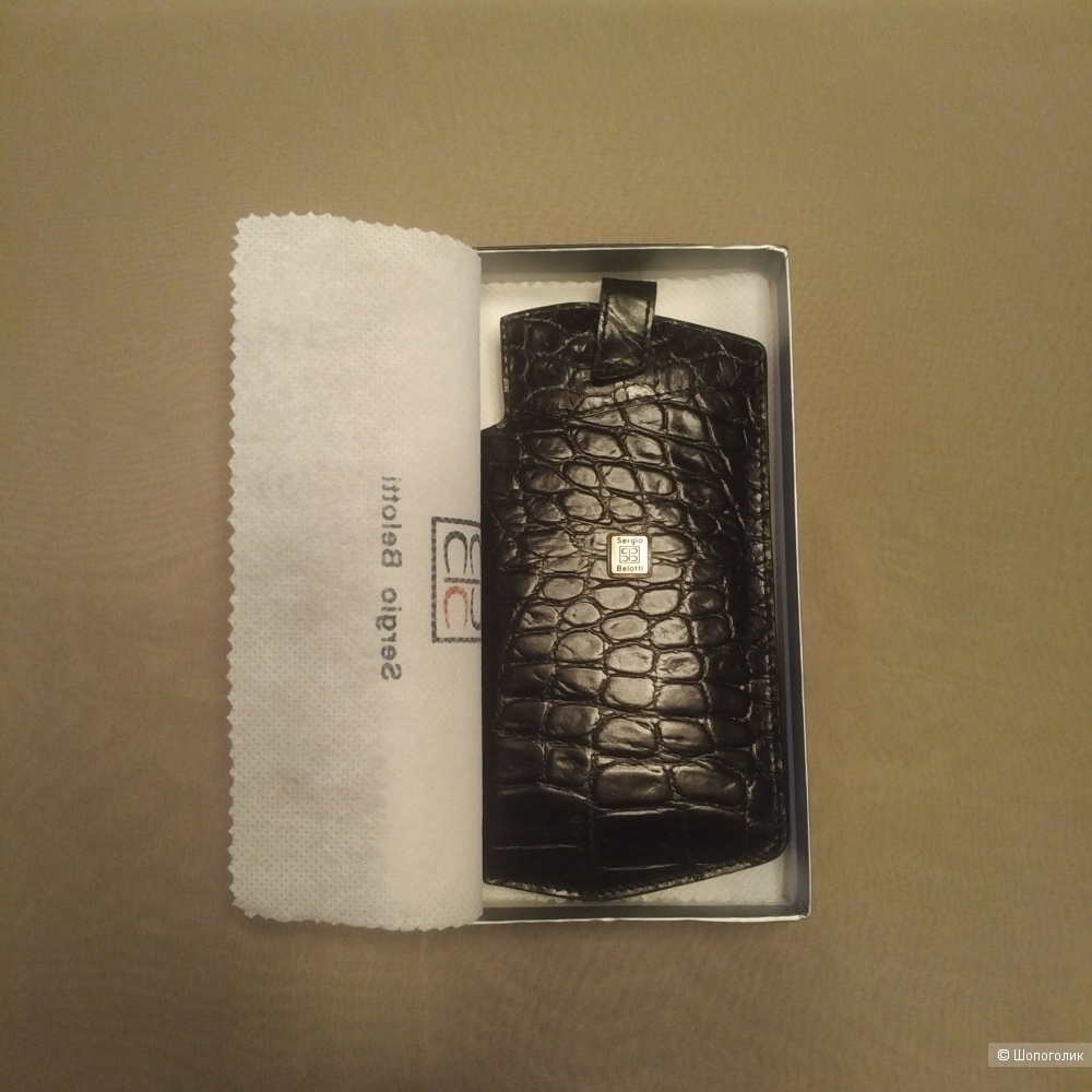 Футляр для очков бренда Sergio Belotti, размер 8,5 см х 17,0 см