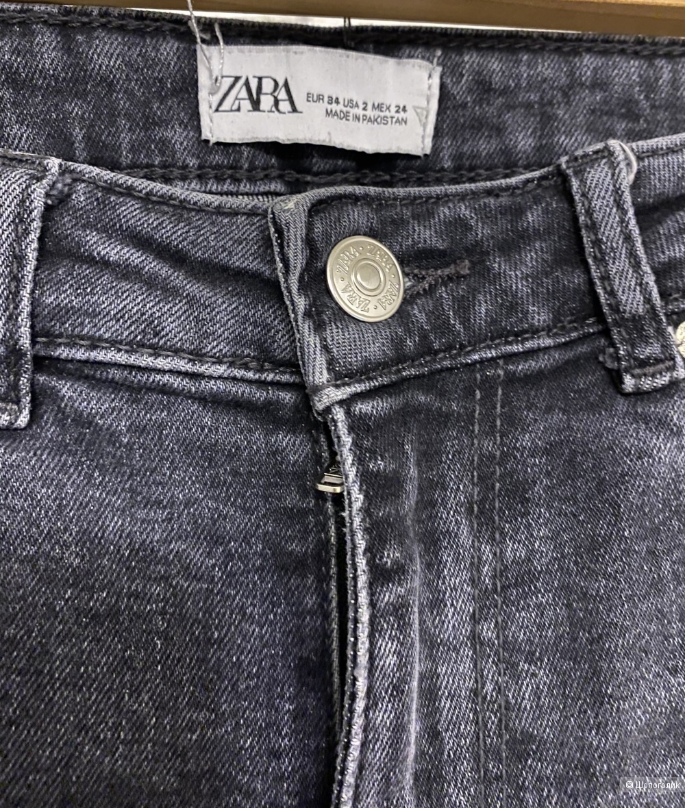 Джинсы Zara с разрезами, размер XS